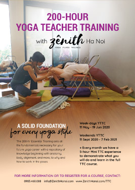 Zenith Yoga TTC 200hr – 11 May