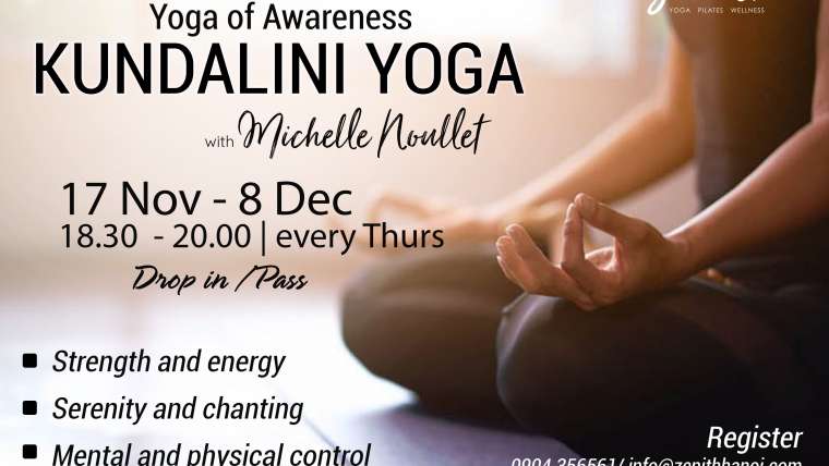 Welcome Kundalini Yoga Class in Nov at Zenith